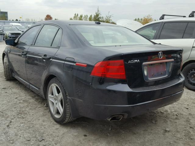 19UUA66225A012504 - 2005 ACURA TL BLACK photo 3