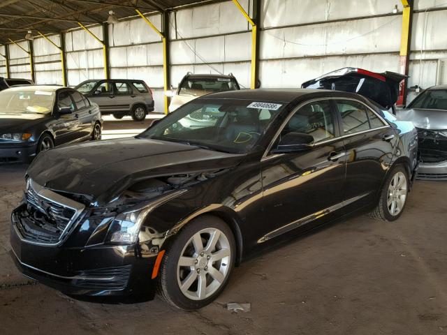 1G6AA5RA8F0128279 - 2015 CADILLAC ATS BLACK photo 2