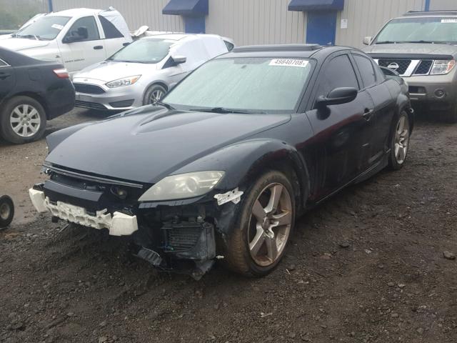 JM1FE173040128634 - 2004 MAZDA RX8 BLACK photo 2