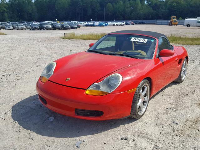 WP0CA2985XU628167 - 1999 PORSCHE BOXSTER RED photo 2