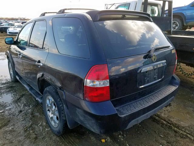 2HNYD18672H004111 - 2002 ACURA MDX TOURIN BLACK photo 3