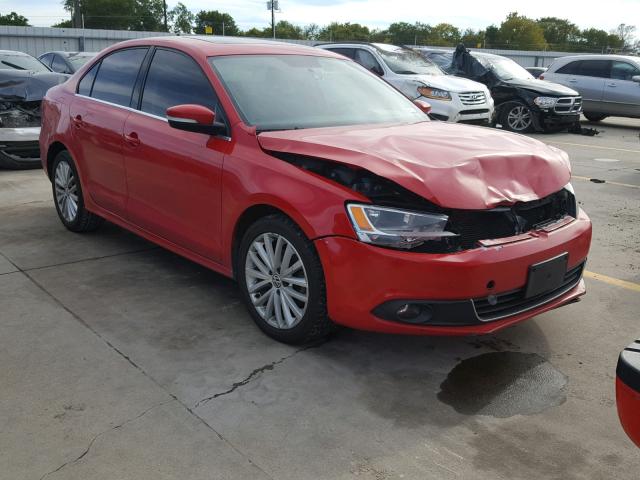 3VWLX7AJ8BM377214 - 2011 VOLKSWAGEN JETTA SEL RED photo 1