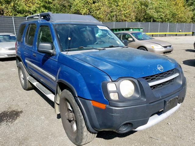 5N1ED28YX2C525614 - 2002 NISSAN XTERRA XE BLUE photo 1