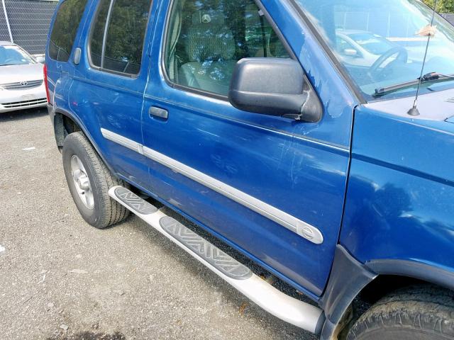 5N1ED28YX2C525614 - 2002 NISSAN XTERRA XE BLUE photo 9