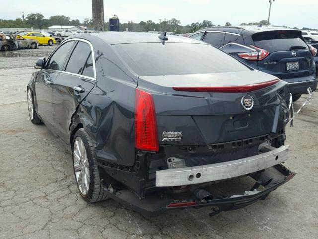 1G6AB5RX7E0143968 - 2014 CADILLAC ATS LUXURY GRAY photo 3