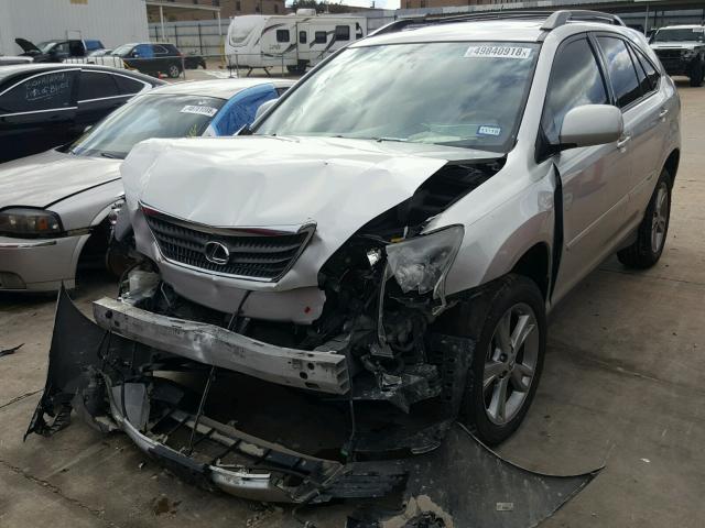 JTJGW31UX72002351 - 2007 LEXUS RX 400H SILVER photo 2