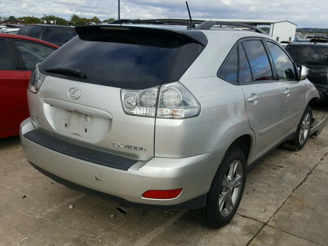 JTJGW31UX72002351 - 2007 LEXUS RX 400H SILVER photo 4