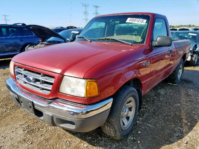 1FTYR10D22PA84382 - 2002 FORD RANGER RED photo 2