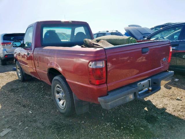 1FTYR10D22PA84382 - 2002 FORD RANGER RED photo 3