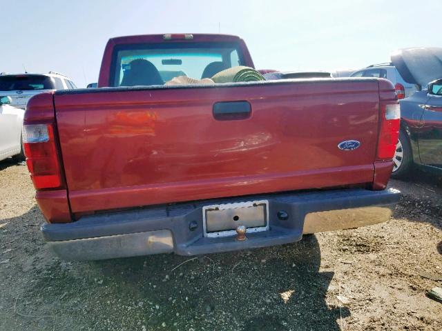 1FTYR10D22PA84382 - 2002 FORD RANGER RED photo 6