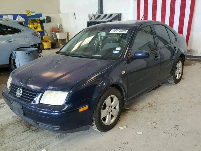 3VWSE69M43M048604 - 2003 VOLKSWAGEN JETTA GLS BLUE photo 2