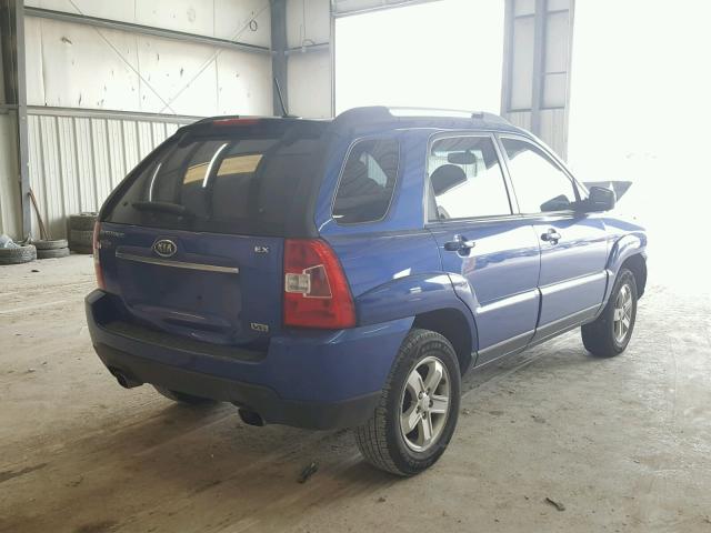 KNDJF723097568949 - 2009 KIA SPORTAGE L BLUE photo 4