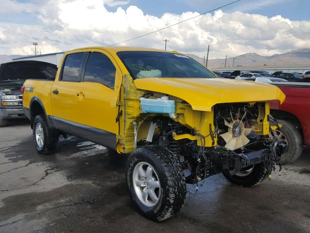 1N6AA1E54HN540314 - 2017 NISSAN TITAN SV YELLOW photo 1