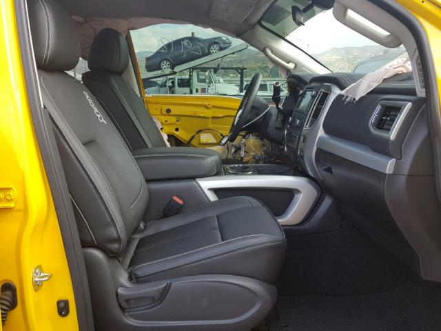 1N6AA1E54HN540314 - 2017 NISSAN TITAN SV YELLOW photo 5