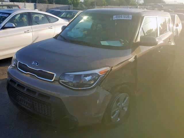 KNDJN2A20E7067245 - 2014 KIA SOUL BROWN photo 2