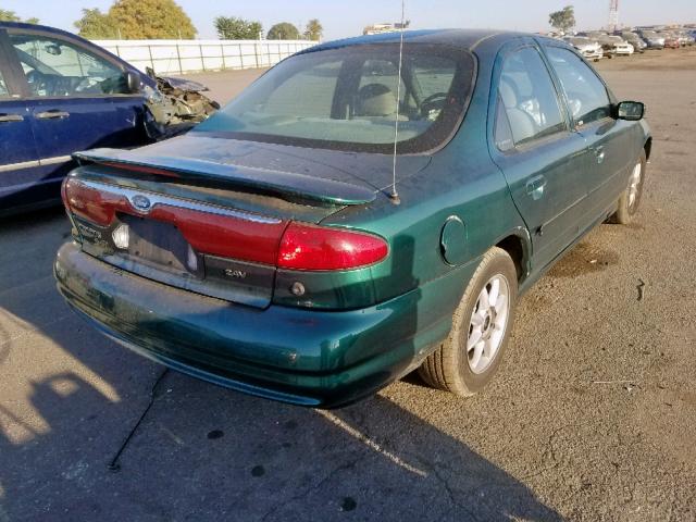 1FAFP66L4XK168383 - 1999 FORD CONTOUR SE GREEN photo 4