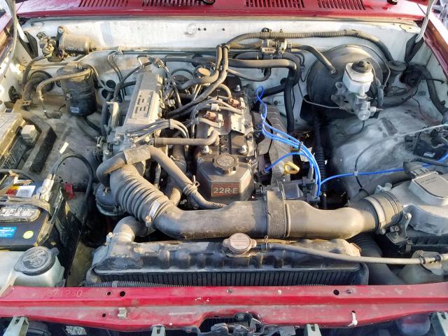 JT4RN81A2P5166015 - 1993 TOYOTA PICKUP 1/2 RED photo 7