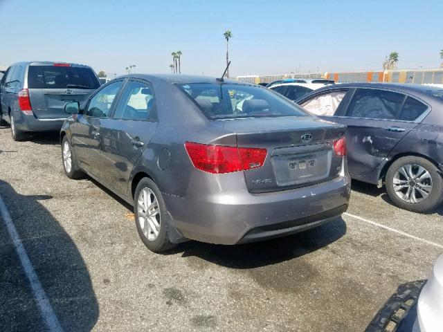 KNAFU4A22C5640219 - 2012 KIA FORTE EX GRAY photo 3