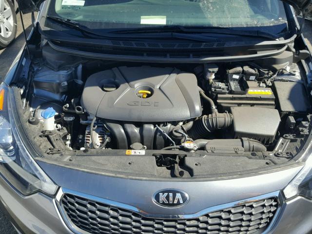 KNAFX5A82G5598397 - 2016 KIA FORTE EX GRAY photo 7