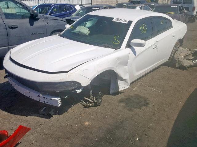 2C3CDXHG5JH166804 - 2018 DODGE CHARGER SX WHITE photo 2