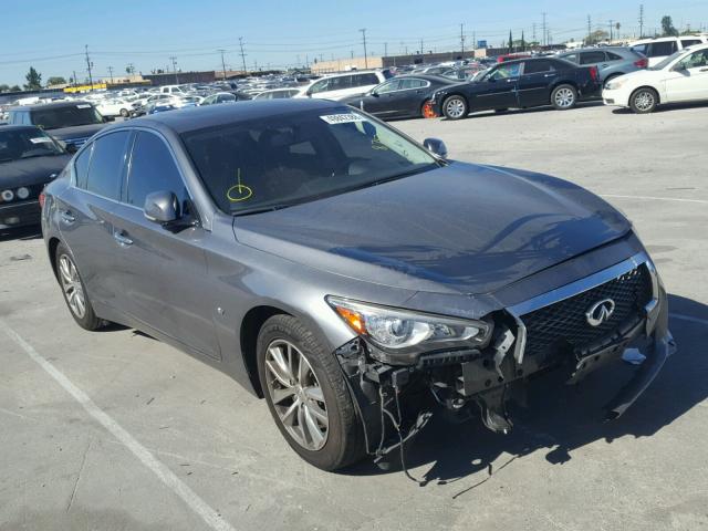 JN1BV7AP4FM357586 - 2015 INFINITI Q50 BASE GRAY photo 1