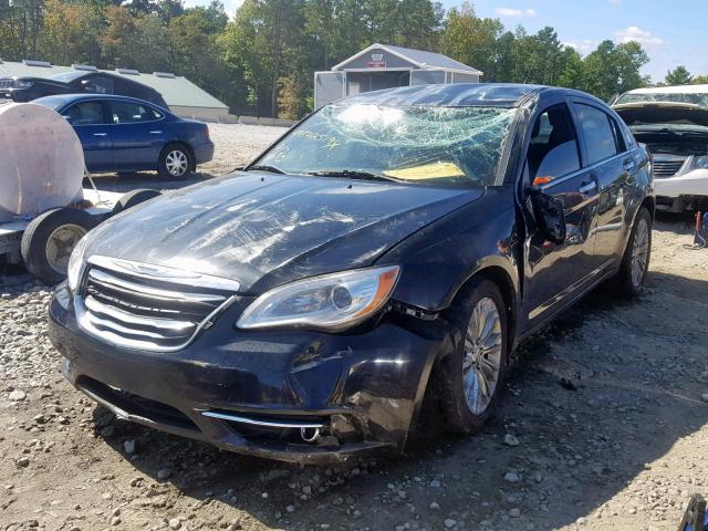 1C3BC2FG3BN520509 - 2011 CHRYSLER 200 LIMITE BLACK photo 2