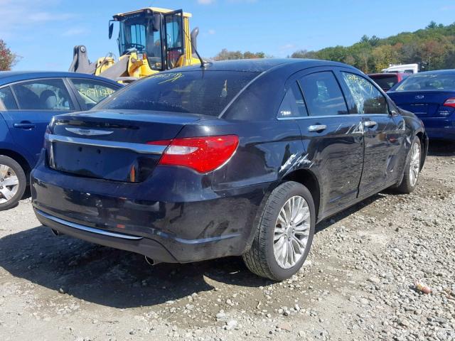 1C3BC2FG3BN520509 - 2011 CHRYSLER 200 LIMITE BLACK photo 4