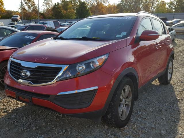 KNDPB3A22C7331328 - 2012 KIA SPORTAGE B RED photo 2