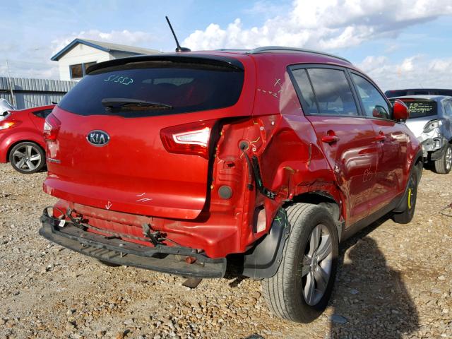 KNDPB3A22C7331328 - 2012 KIA SPORTAGE B RED photo 4