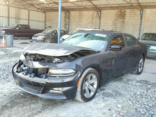 2C3CDXHG5GH339116 - 2016 DODGE CHARGER SX BLACK photo 2