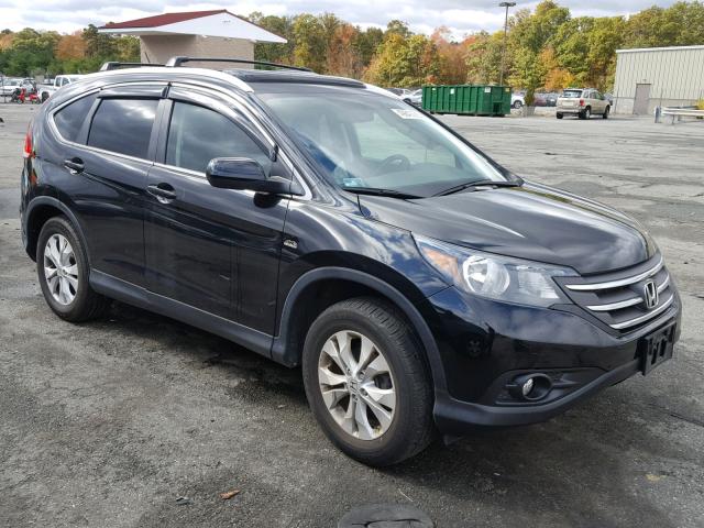 2HKRM4H78DH627073 - 2013 HONDA CR-V EXL BLACK photo 1