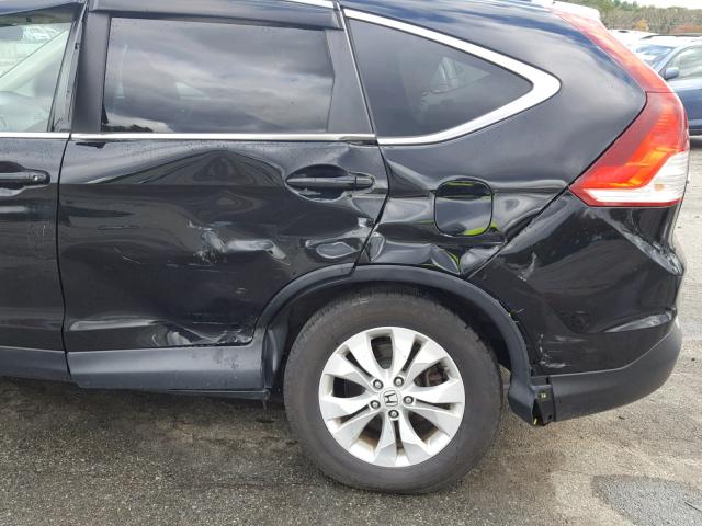 2HKRM4H78DH627073 - 2013 HONDA CR-V EXL BLACK photo 9