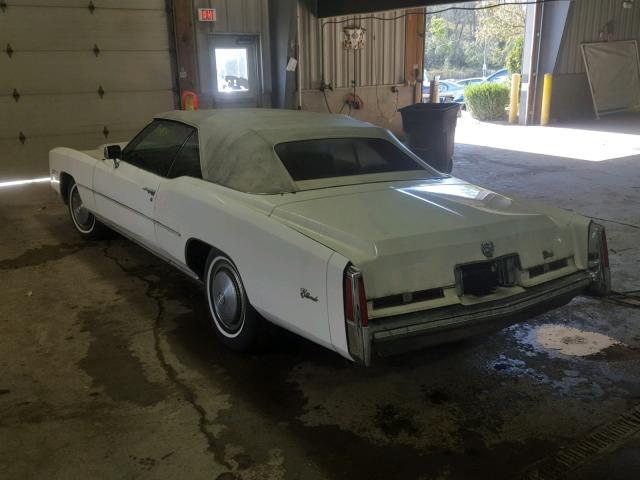 6L67S5Q249227 - 1975 CADILLAC SEVILLE WHITE photo 3