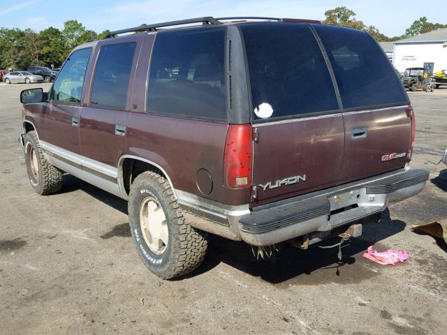 1GKEK13R6VJ737399 - 1997 GMC YUKON RED photo 3