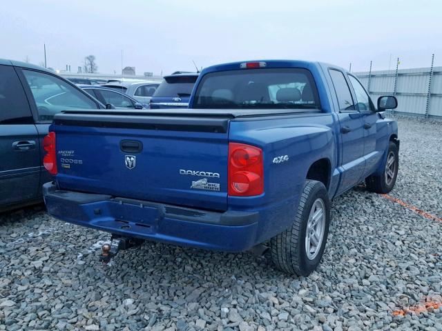 1D7RW3GPXBS713091 - 2011 DODGE DAKOTA SLT BLUE photo 4