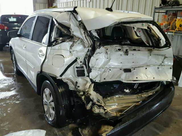 5J6RM3H71DL004779 - 2013 HONDA CR-V EXL WHITE photo 3