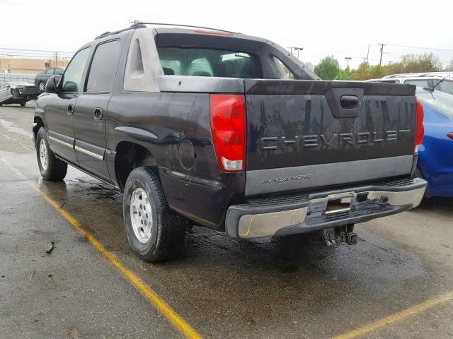 3GNEC12T24G152736 - 2004 CHEVROLET AVALANCHE BLACK photo 3