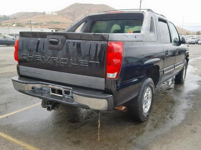 3GNEC12T24G152736 - 2004 CHEVROLET AVALANCHE BLACK photo 4