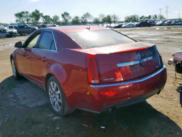 1G6DT57V480167497 - 2008 CADILLAC CTS HI FEA RED photo 3