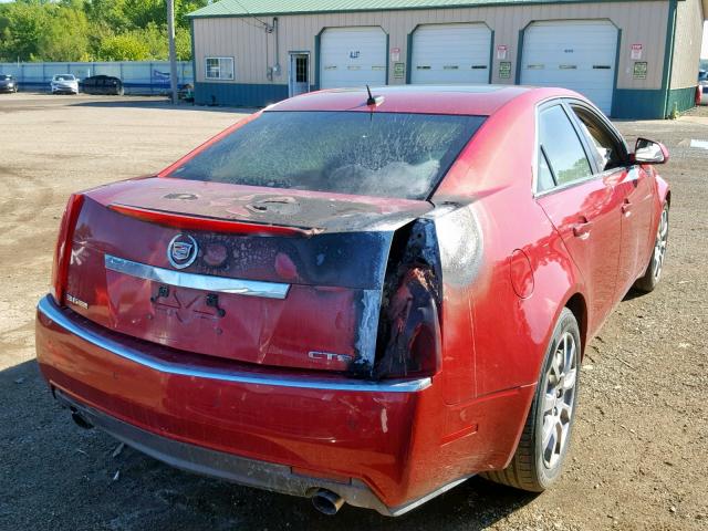 1G6DT57V480167497 - 2008 CADILLAC CTS HI FEA RED photo 4