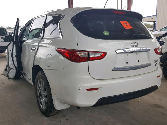 5N1CL0MN1EC545779 - 2014 INFINITI QX60 HYBRI WHITE photo 3