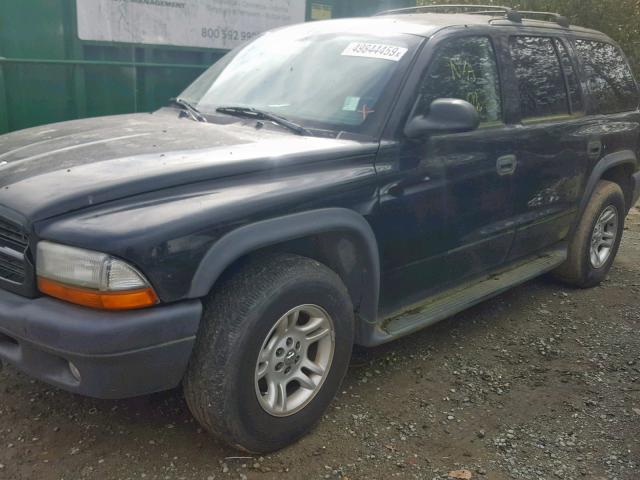 1D4HR38N23F542442 - 2003 DODGE DURANGO SP BLACK photo 9