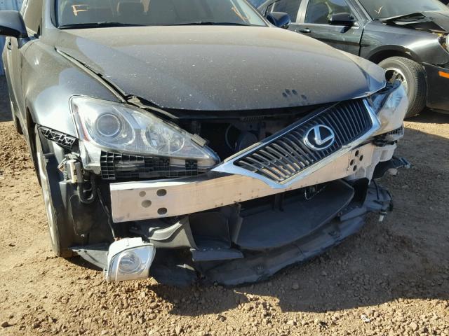 JTHBE262695022758 - 2009 LEXUS IS 350 CHARCOAL photo 9