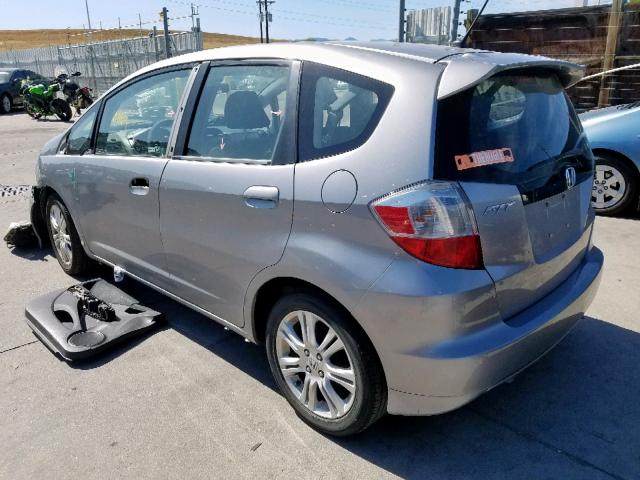 JHMGE8H40AC002299 - 2010 HONDA FIT SPORT SILVER photo 3