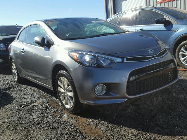 KNAFX6A8XE5245599 - 2014 KIA FORTE EX GRAY photo 1