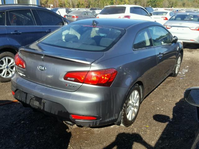 KNAFX6A8XE5245599 - 2014 KIA FORTE EX GRAY photo 4