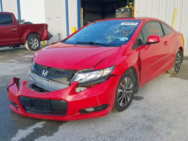 2HGFG3B05DH522405 - 2013 HONDA CIVIC EXL RED photo 2