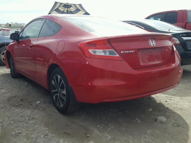 2HGFG3B05DH522405 - 2013 HONDA CIVIC EXL RED photo 3