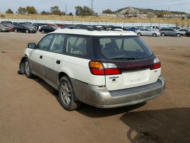 4S3BH675847645000 - 2004 SUBARU LEGACY OUT WHITE photo 3