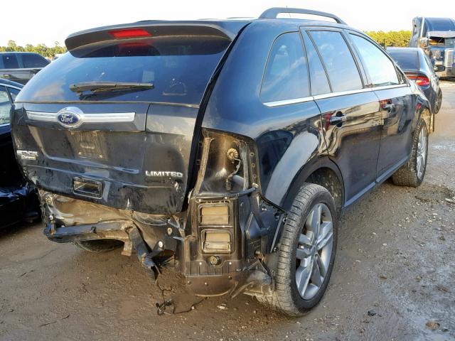 2FMDK3KC0DBB21275 - 2013 FORD EDGE LIMIT BLACK photo 4